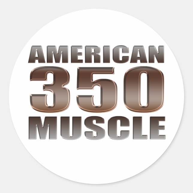 Adesivo Redondo músculo americano 350 (Frente)