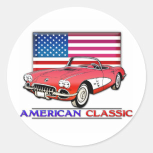 Adesivo Redondo Músculo clássico americano