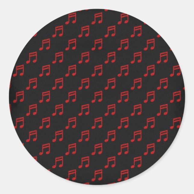 Adesivo Redondo music sticker (Frente)