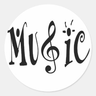 ADESIVO REDONDO MÚSICA