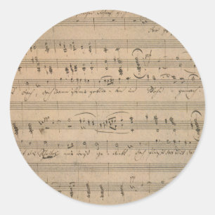 Adesivo Redondo Música Antiga de 1822, Canção do Velho