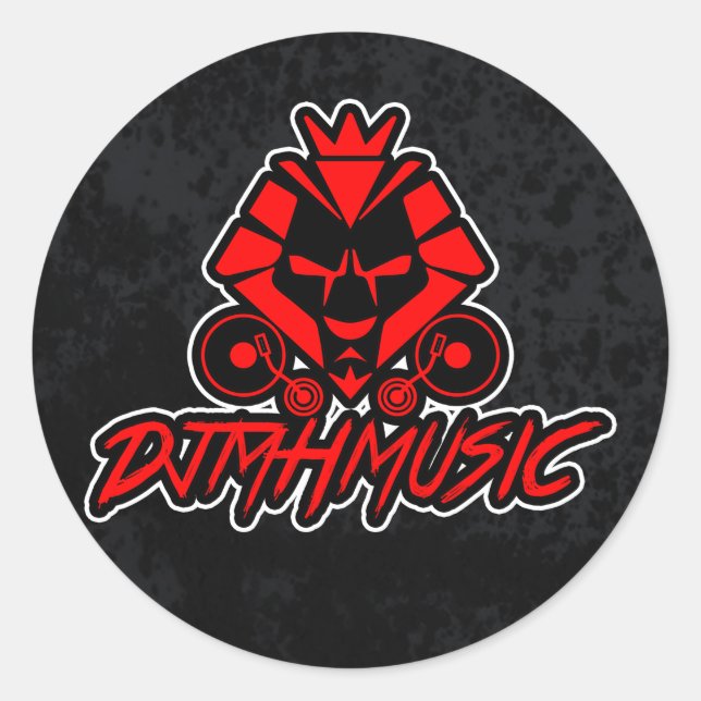 ADESIVO REDONDO MÚSICA DJMH (Frente)