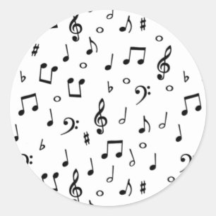 Adesivo Redondo Música em mim_