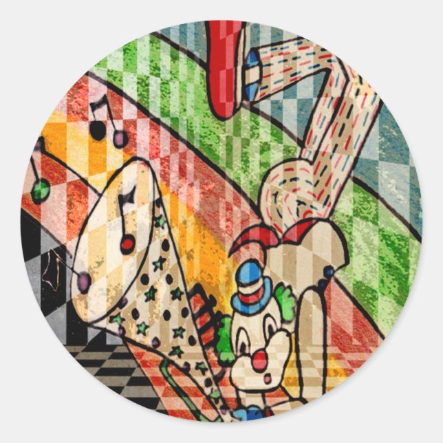 Adesivo Redondo MUSICAL CLOWN.jpg (Frente)