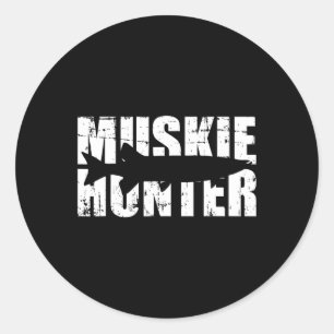 Adesivo Redondo Muskie Hunter Fisheries