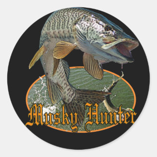 Adesivo Redondo Musky Hunter 9