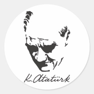 Adesivo Redondo Mustafa Kemal Ataturk