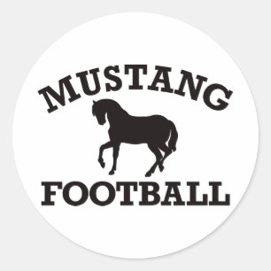 Adesivo Redondo Mustang Futebol