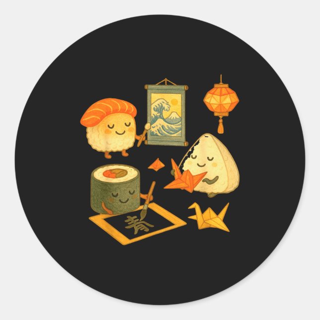 Adesivo Redondo Musubi Dreams Of Art  (Frente)