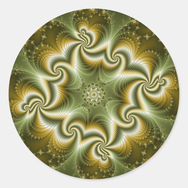 Adesivo Redondo Mutação de vírus (Frente)