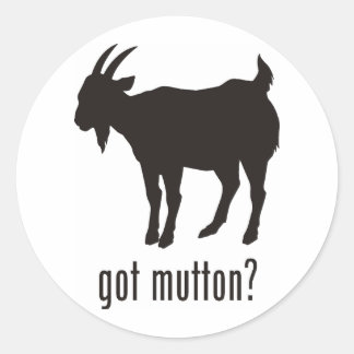 Adesivo Redondo Mutton