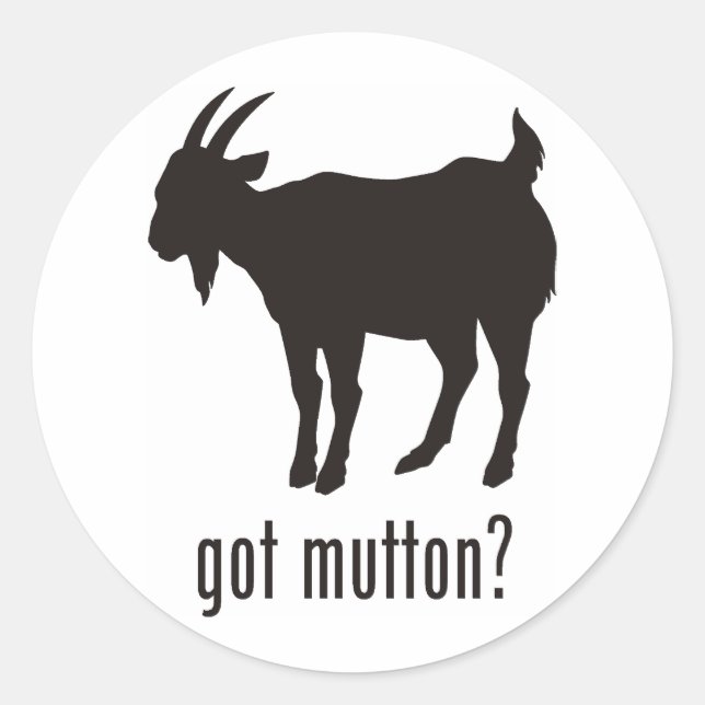 Adesivo Redondo Mutton (Frente)