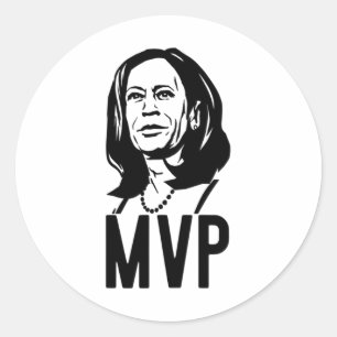 Adesivo Redondo Mvp Senhora Vice Presidente Kamala Harris Eleição