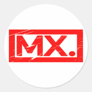 Adesivo Redondo Mx Carimbo