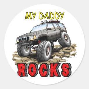 Adesivo Redondo My_Daddy_Daddy_Rocks_ZJ