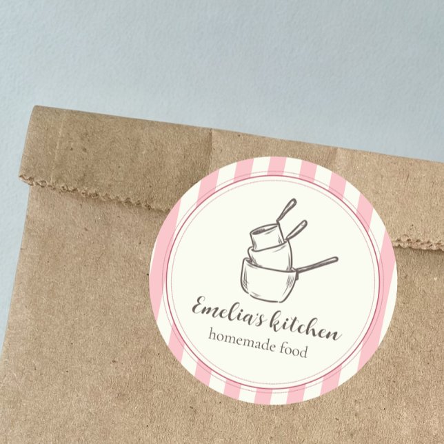 Adesivo Redondo My tiny kitchen logo Sticker (Criador carregado)