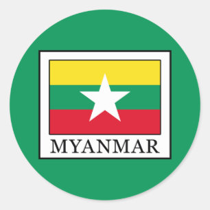 Adesivo Redondo Myanmar