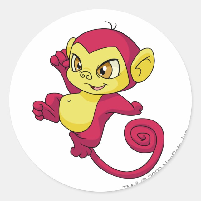 Adesivo Redondo Myenc Red (Frente)