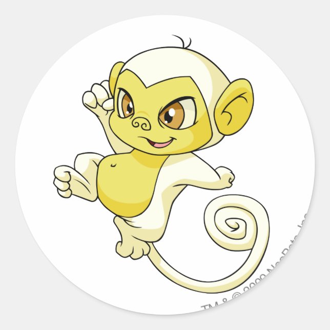 Adesivo Redondo Myenc White (Frente)