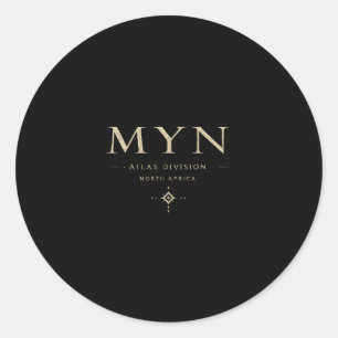 Adesivo Redondo MYN Vintage Retro Lavado Streetwear