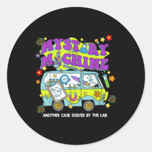 Adesivo Redondo Mystery Machine Of Diagnostics Lab Semana 2025 Med