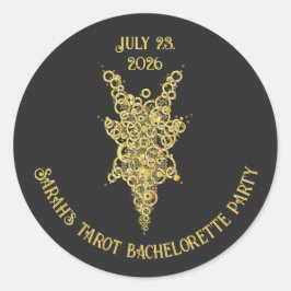 Adesivo Redondo Mystic Tarot Despedida de Solteira