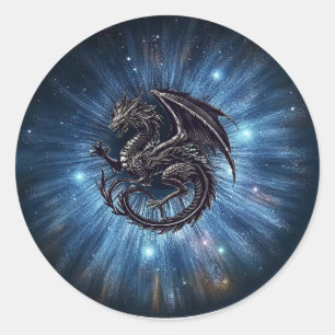 Adesivo Redondo Mystical Wyvern Eye