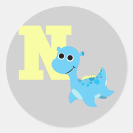 Adesivo Redondo N é para Nessie