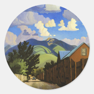 Adesivo Redondo Na estrada a Lili por Alan Heuer