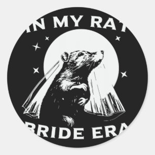 Adesivo Redondo Na Minha Época De Rato, O Feral Da Vintagem Afetad
