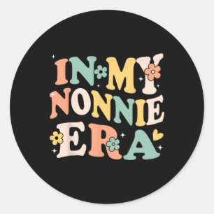 Adesivo Redondo Na Minha Época Nona, Engraçada, Engraçada, Groovy 