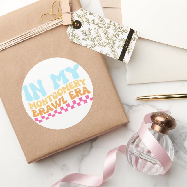 Adesivo Redondo Na Minha Era Da Brawl Montgomery (Presentear)