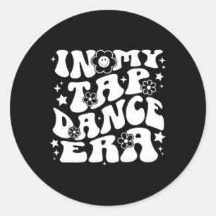 Adesivo Redondo Na Minha Era Da Dança Da Torre, Dançarina Da Tap D