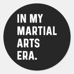 Adesivo Redondo Na Minha Era das Artes Marciais - Karate Judo