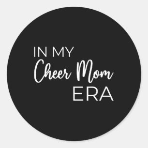Adesivo Redondo Na Minha Era de Mãe de Cheer Cheerleading Mama