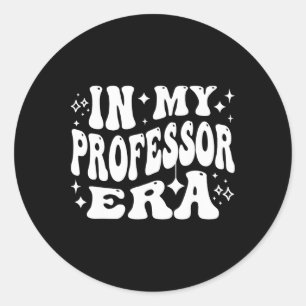 Adesivo Redondo Na Minha Era de Professor Chá da Faculdade Univers