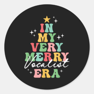 Adesivo Redondo Na Minha Feliz Vocalista Era Matriz de Natal