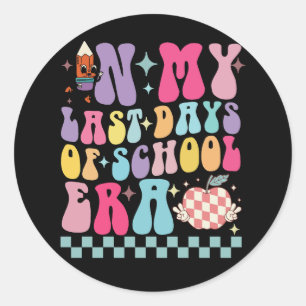 Adesivo Redondo Na Minha Última Era de Dias de Escola Vida de Prof