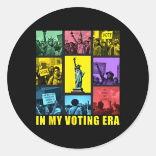 Adesivo Redondo Na Minha Votação Era Harris Wheimer 2024 Presidenc