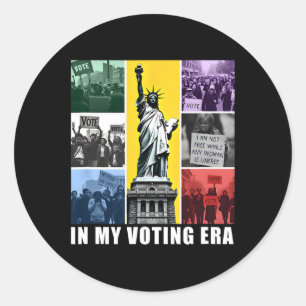Adesivo Redondo Na Minha Votação Era Harris Wheimer Eleição Presid