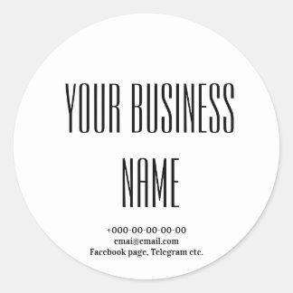 Adesivo Redondo na moda de café, padaria, restauração, estilo rico