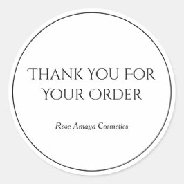 Adesivo Redondo Na moda Obrigado Pelo Seu Autocolante De Pedido