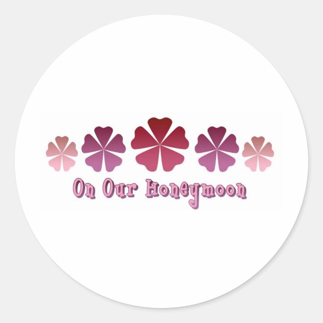 Adesivo Redondo Na nossa lua de mel (Frente)