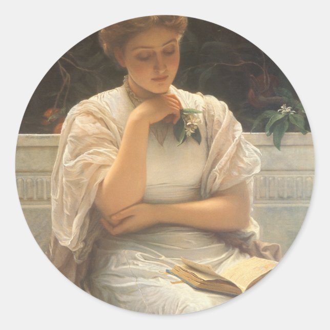 Adesivo Redondo Na Orangeria de Charles Edward Perugini (Frente)