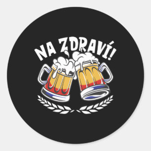 Adesivo Redondo Na torrada checa Zdravi