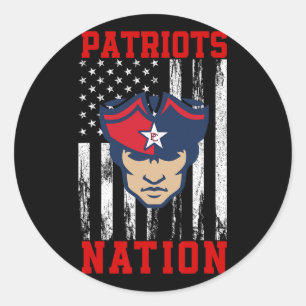 Adesivo Redondo Nação De Logotipo Da Paulding County Patriots Hs