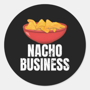 Adesivo Redondo Nacho Business Nacho Comida mexicana