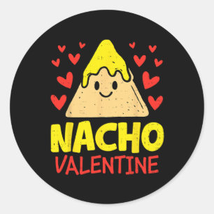 Adesivo Redondo Nacho do Dia dos Namorados Comida Divertida Dia do
