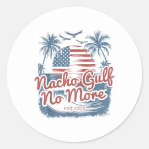 Adesivo Redondo Nacho Golfo Sem Mais Trump Summer 90s Praia _1