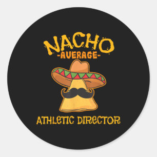 Adesivo Redondo Nacho Média Athletic Diretor Cinco De Mayo Fies